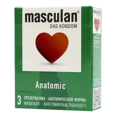Презервативы Masculan Anatomic Анатомической формы 3 шт